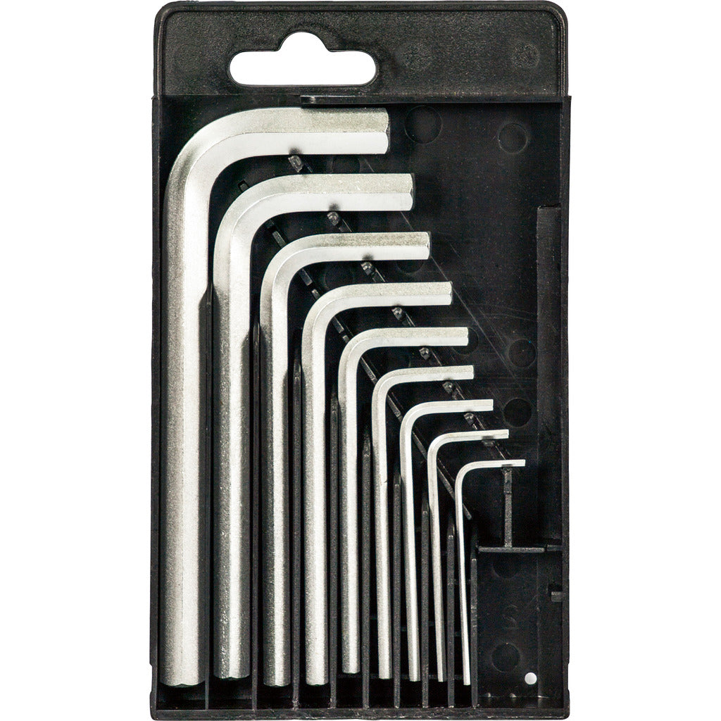 Allen key set for hexagon sockets / 9 pieces