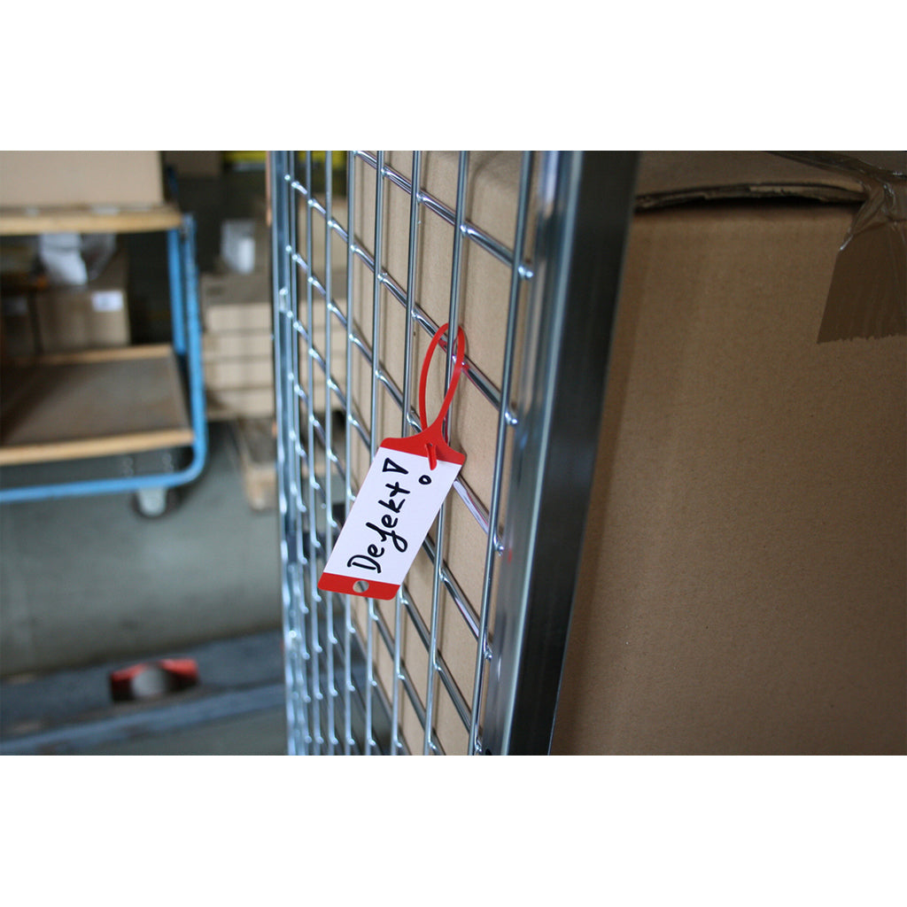 Goods label / red, neutral