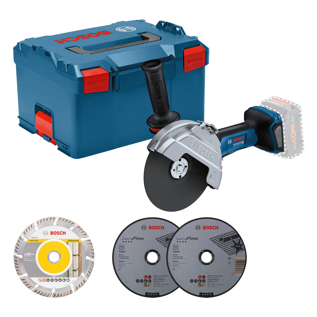 Smerigliatrice angolare a batteria GWS 18V-180 P