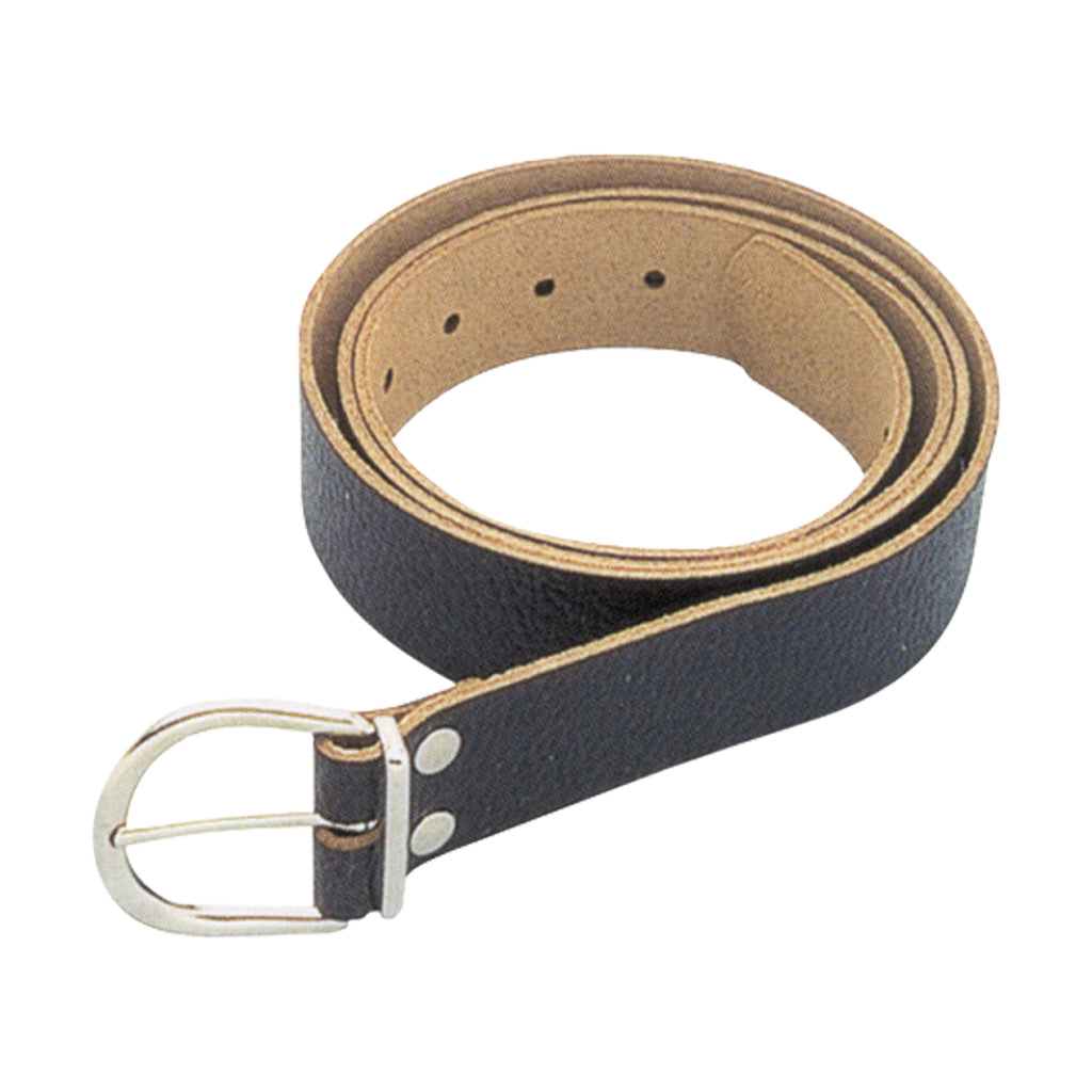 black leather belt