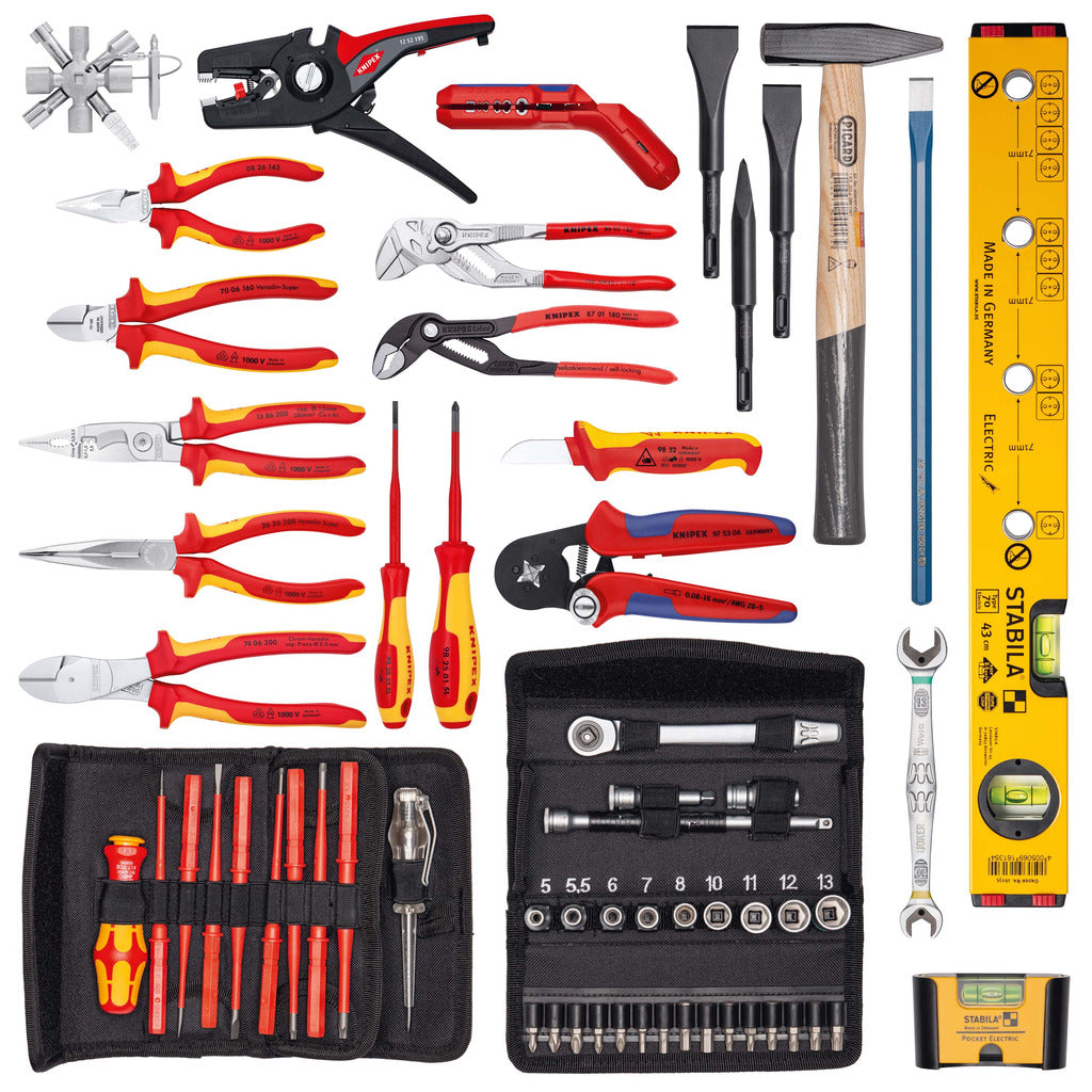 Knipex Werkzeugkoffer "BIG Twin" Elektro / 63-teilig