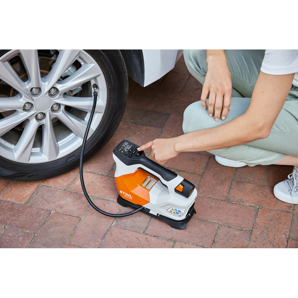 Stihl KOA 20 cordless compressor with AS 2 battery and charger