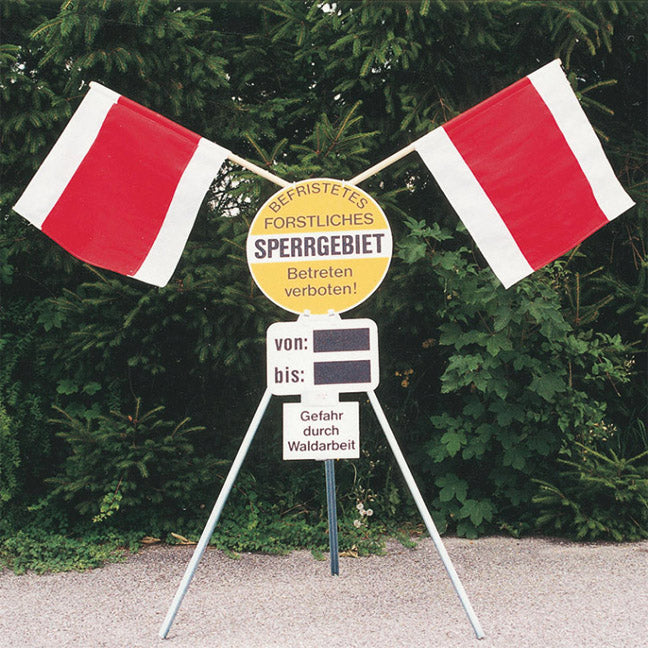 Warning stand "Austria"