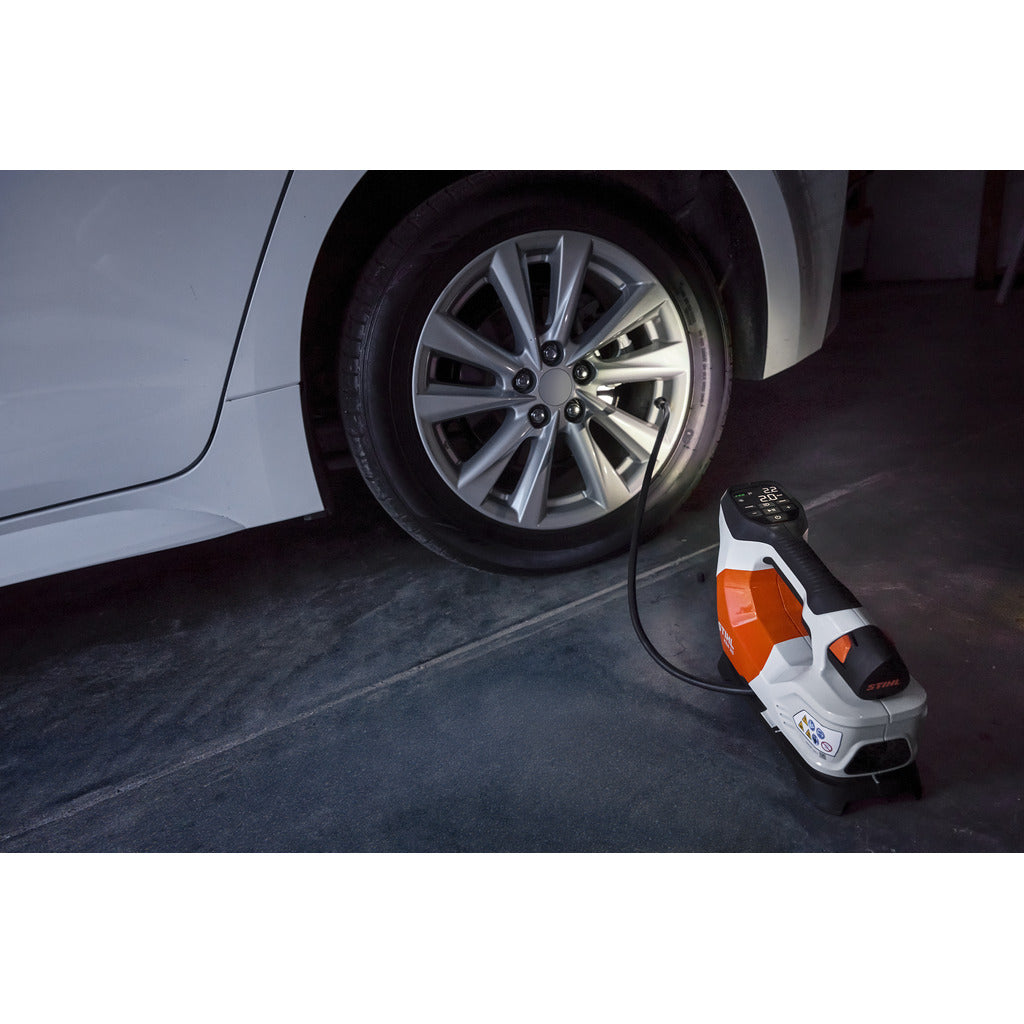 Stihl KOA 20 cordless compressor with AS 2 battery and charger