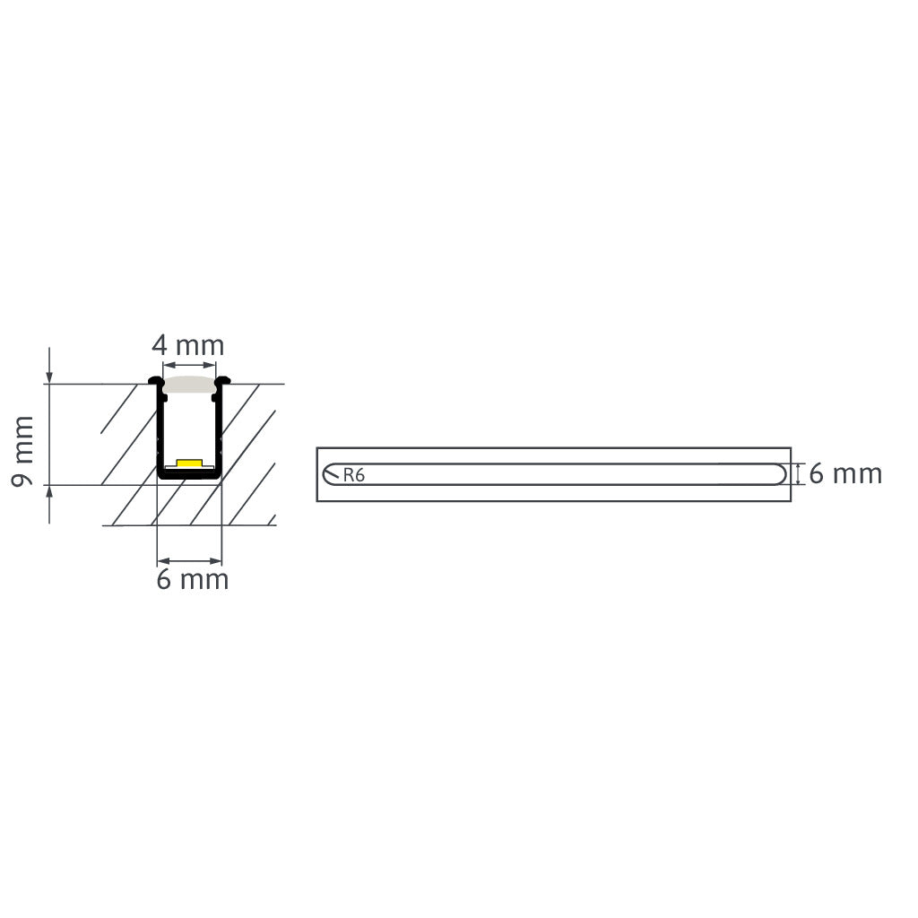 Aluminum profile Freecut Mono-LED