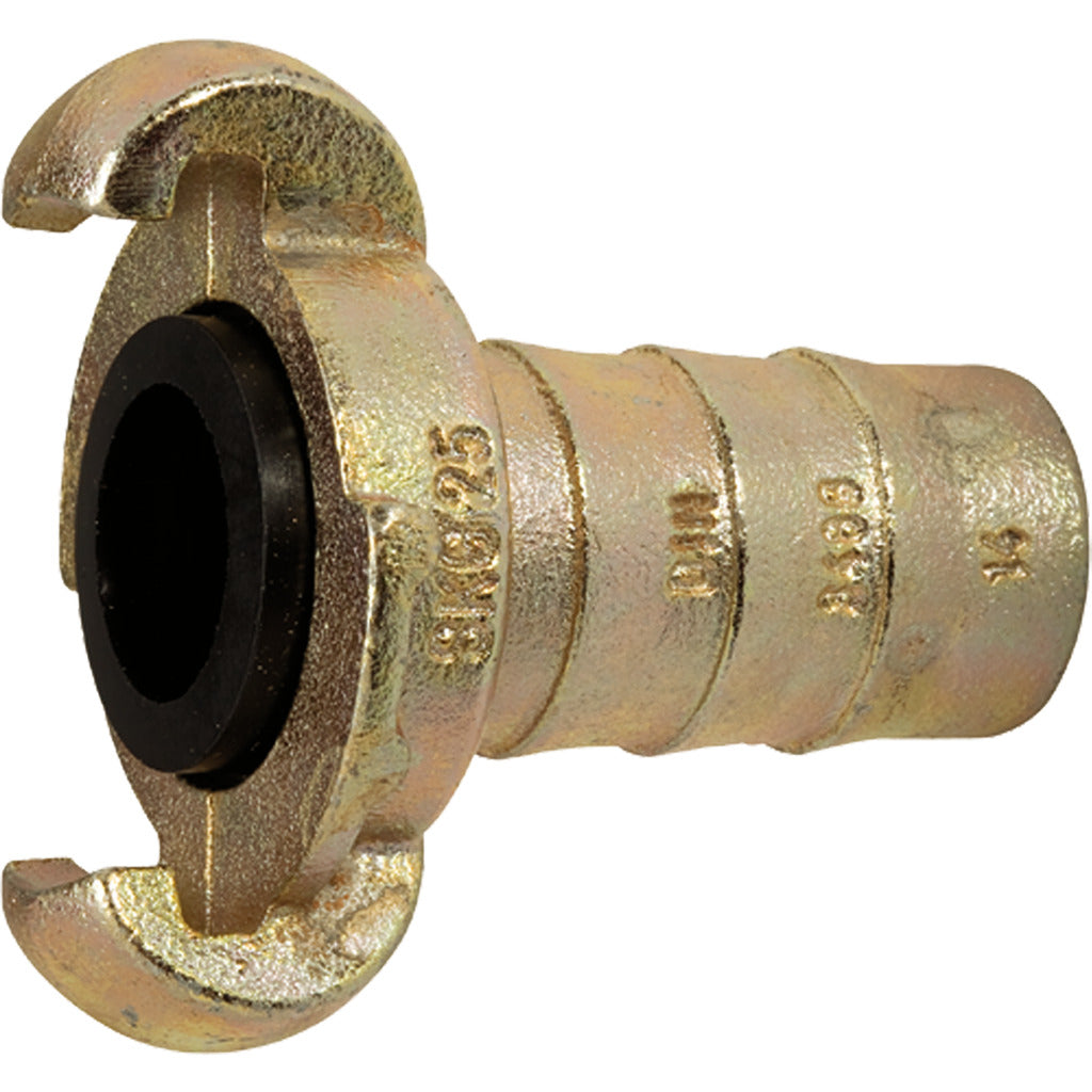 Giunto a griffe con attacco per tubo flessibile