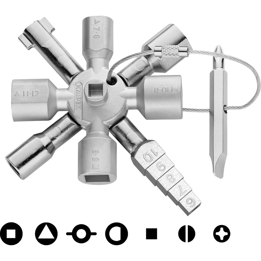 KNIPEX TwinKey® switch cabinet key