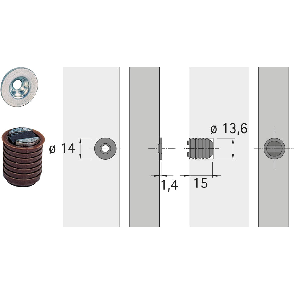 Magnetic catch M 73 / GP 9