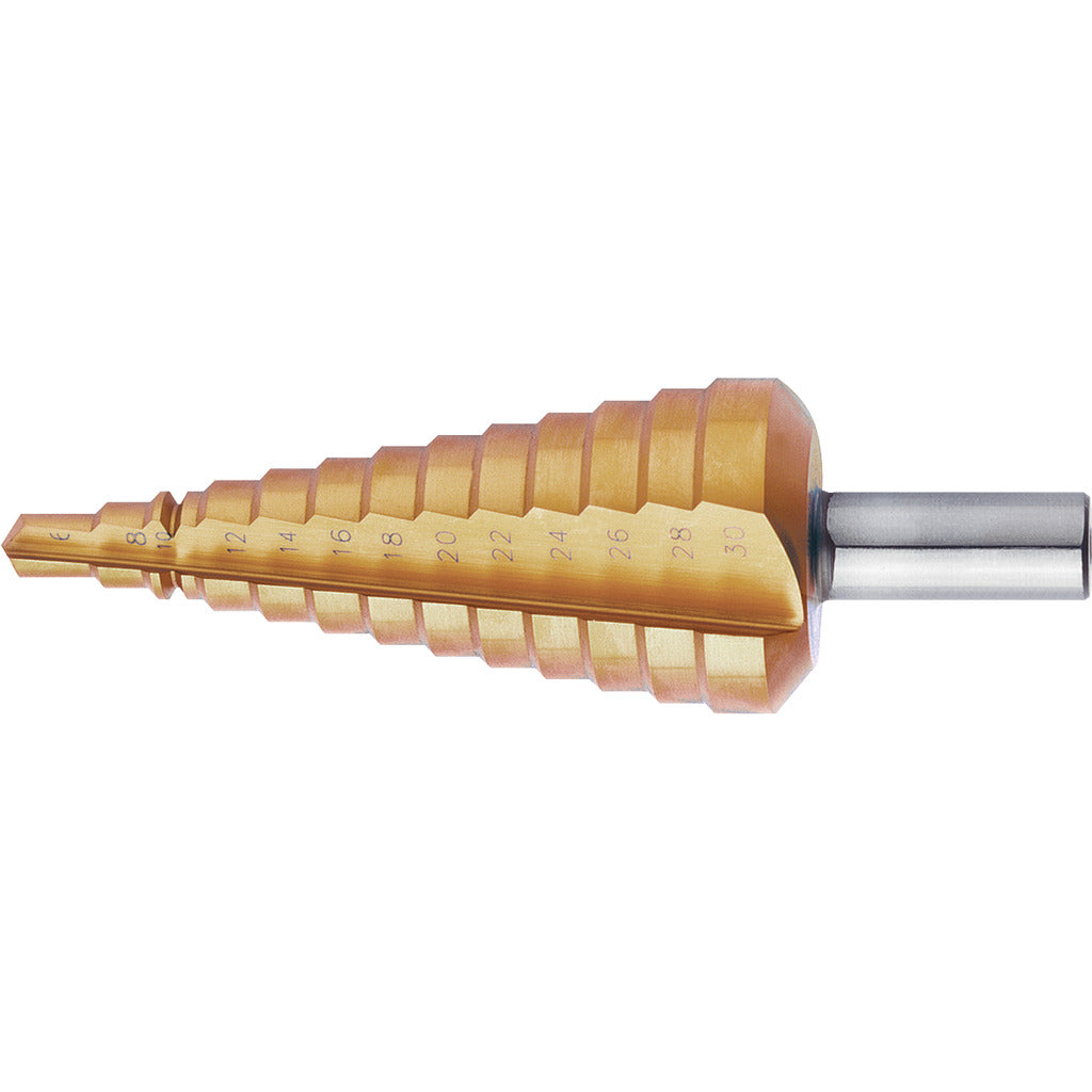 Universal step drill HSS TIN
