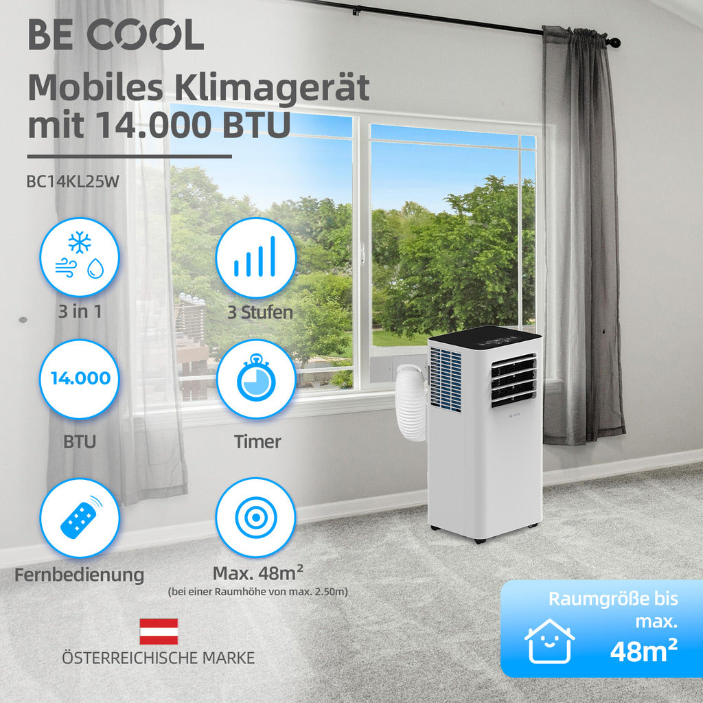 Klimagerät 14.000 BTU mit Wifi