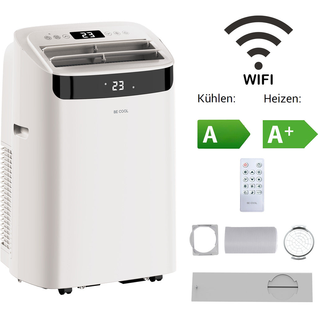 BE COOL Klimagerät 14.000 BTU mit Heizfunktion und WIFI