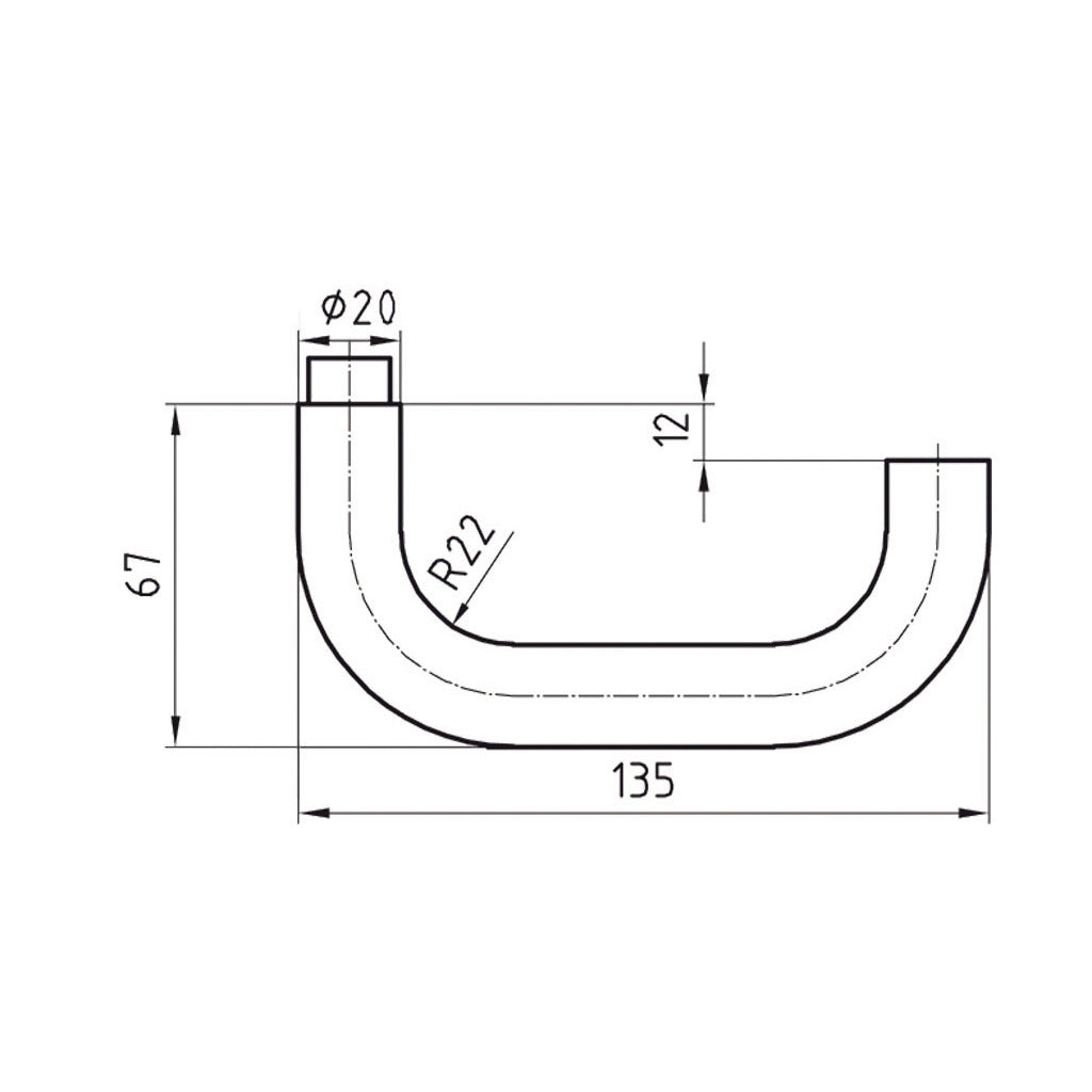 Handle hole part COMMERCIAL series 5074