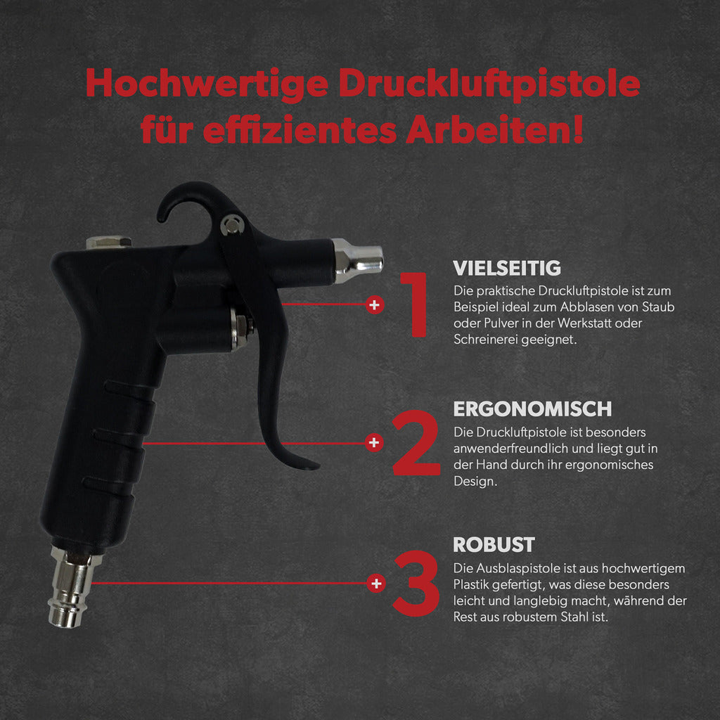 Siwitec compressed air gun with extension