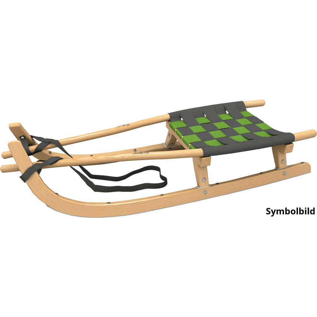 Touring toboggan single-seater sports version with belt seat