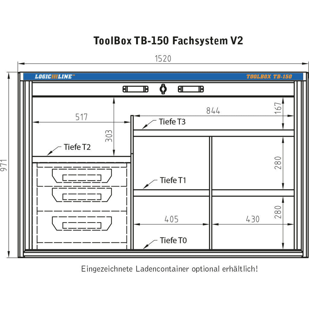 Sistema di scomparti ToolBox TB-150 V2