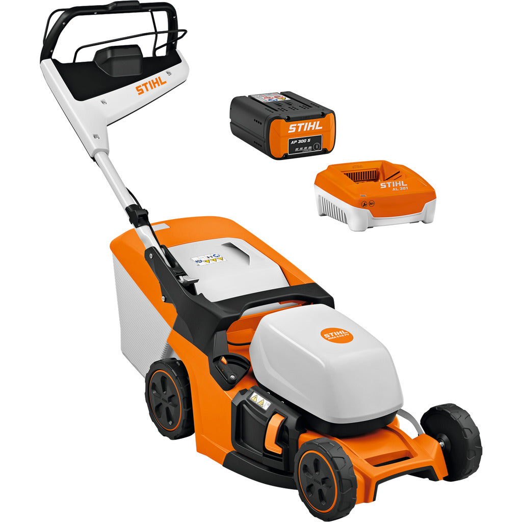 Stihl cordless lawn mower set RMA 443 PV / with AP 300 S battery and charger