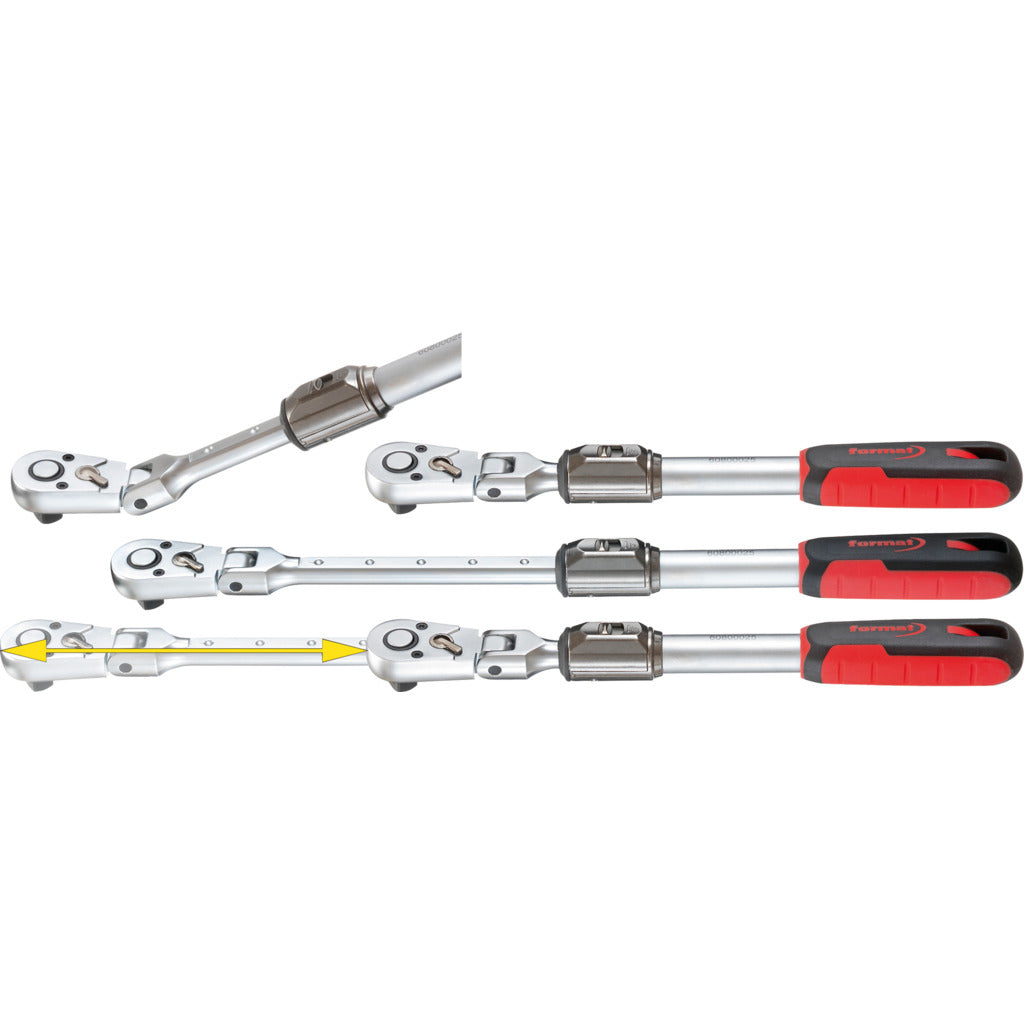 Telescopic reversible ratchet 1/2"