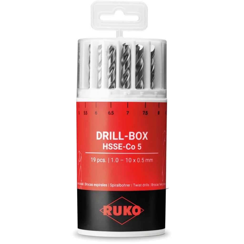 Ruko Set di punte a spirale HSS-CO5