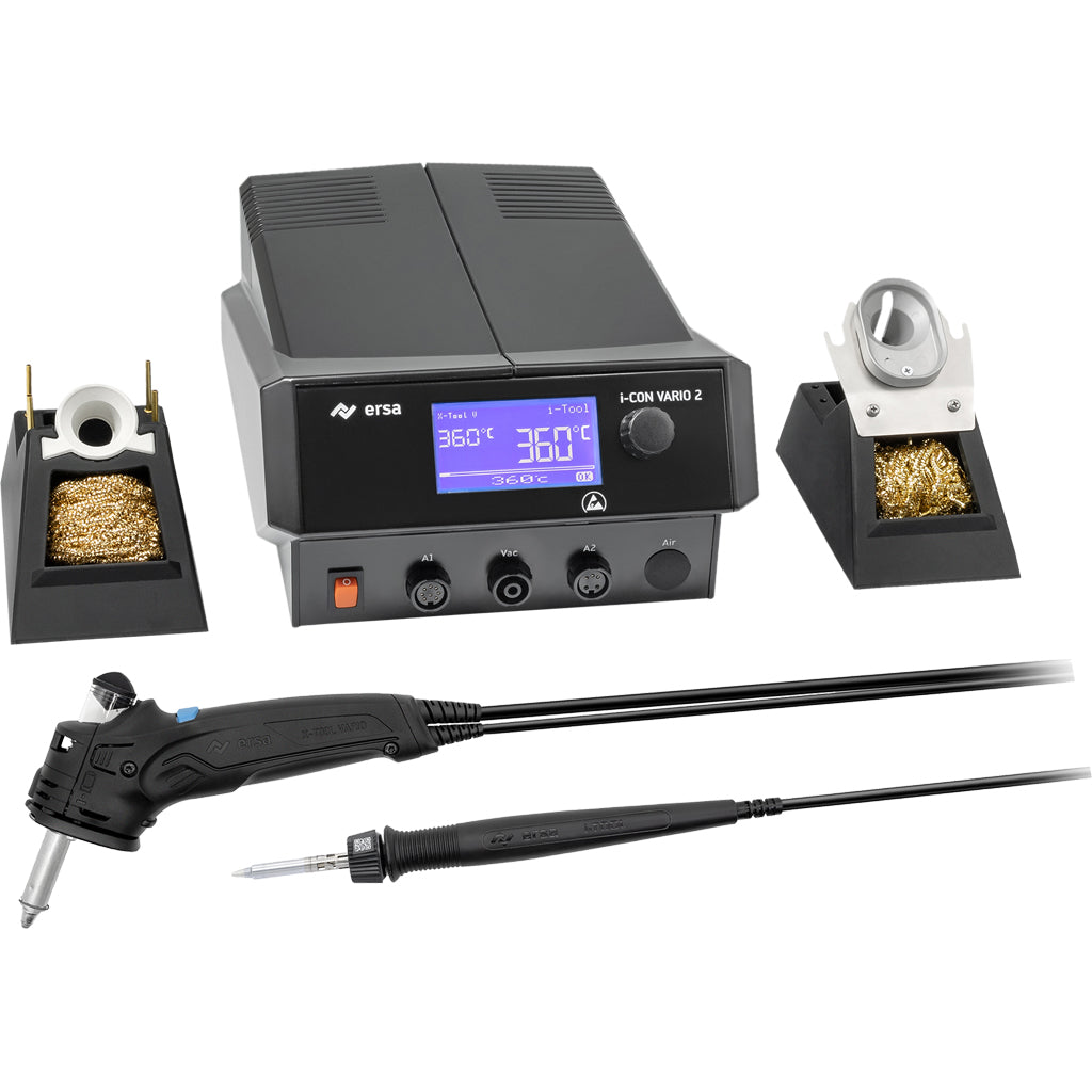 Stazioni di saldatura e dissaldatura multicanale i-CON VARIO 2 MK2 (XVI) / con interfaccia