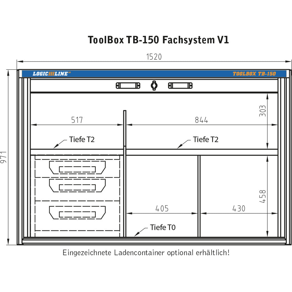 Sistema di scomparti ToolBox TB-150 V1