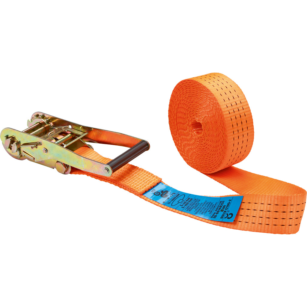 Ratchet lashing strap orange / 1-piece
