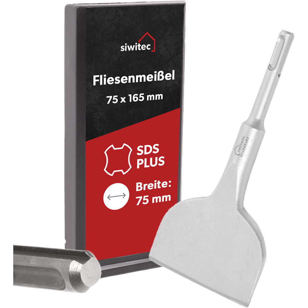 Siwitec SDS Plus Fliesenmeißel 75 x 165 mm