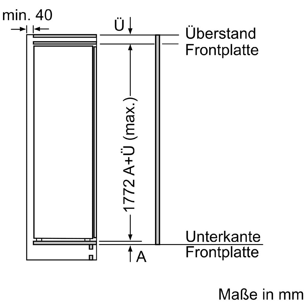 Built-in refrigerator without freezer compartment iQ500 KI81RADD0