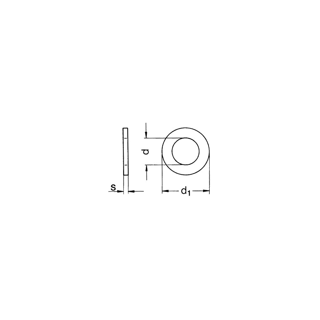 Rondelle DIN9021 zincate 140HV