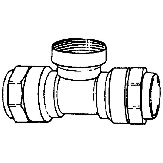 T-connector center outlet type 132