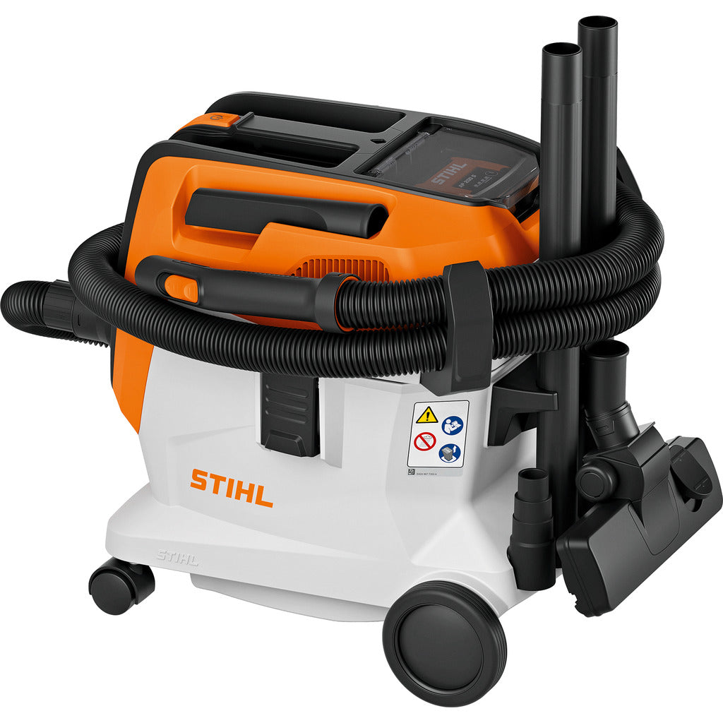 Aspirapolvere e aspiraliquidi a batteria Stihl SEA 100 L / senza batteria e caricabatteria