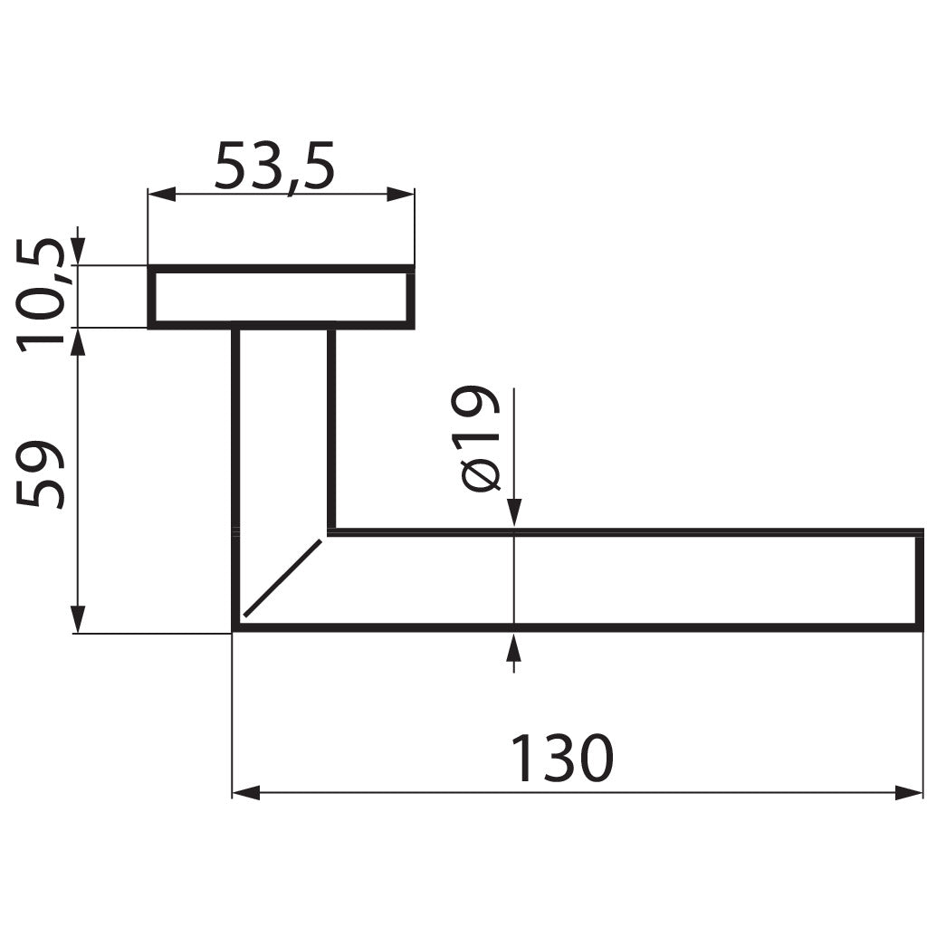 Mitred handle set