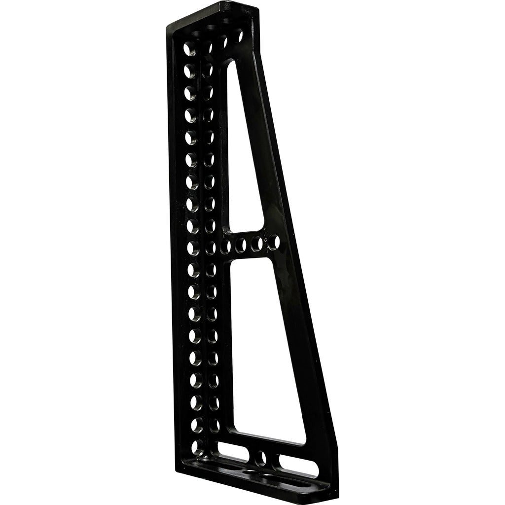 Welding table stop and support bracket with strut / System 16
