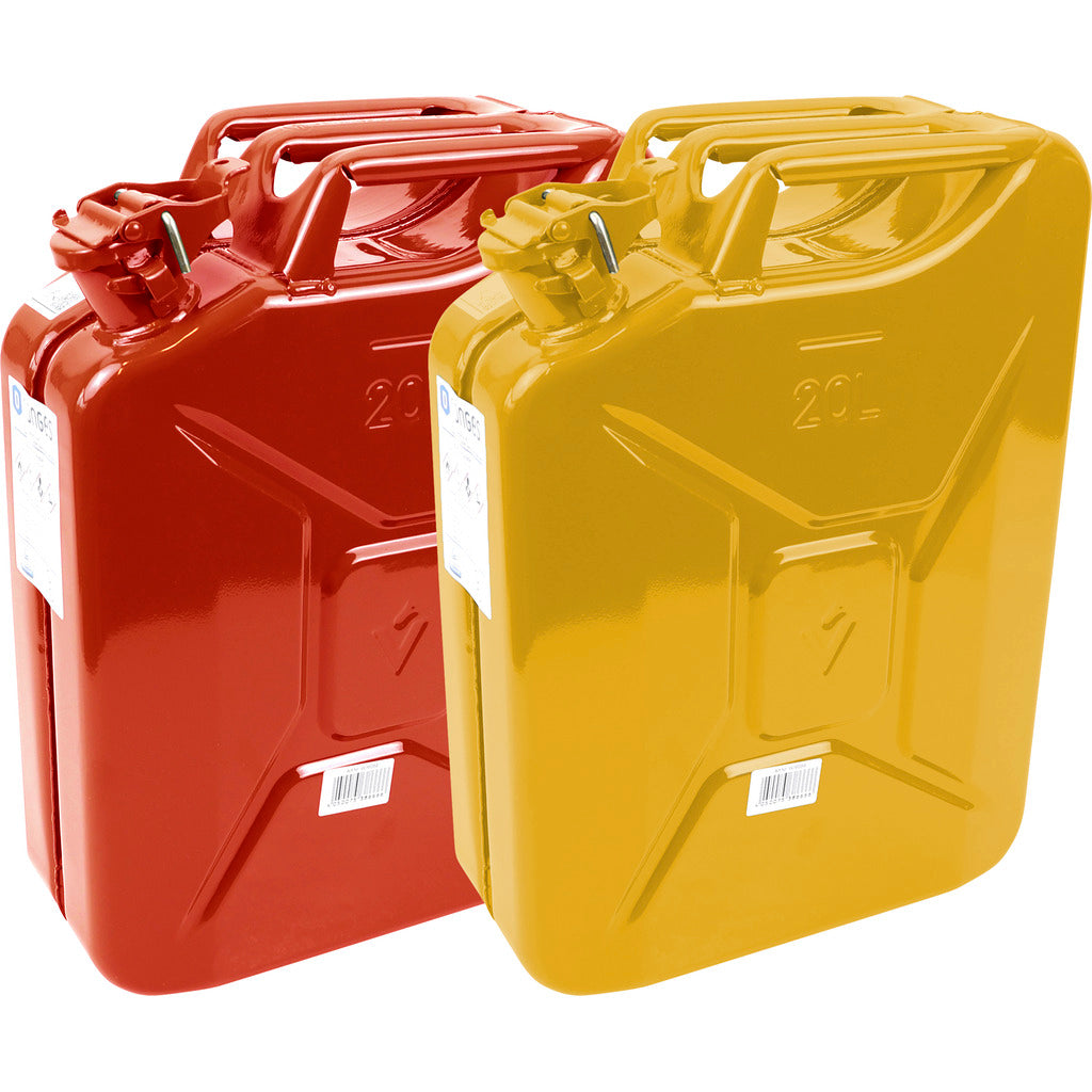 Sheet steel petrol canister