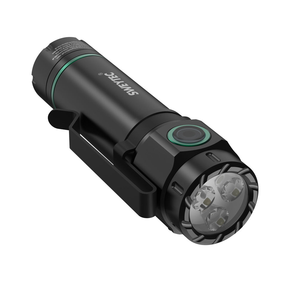 Professional battery-powered flashlight