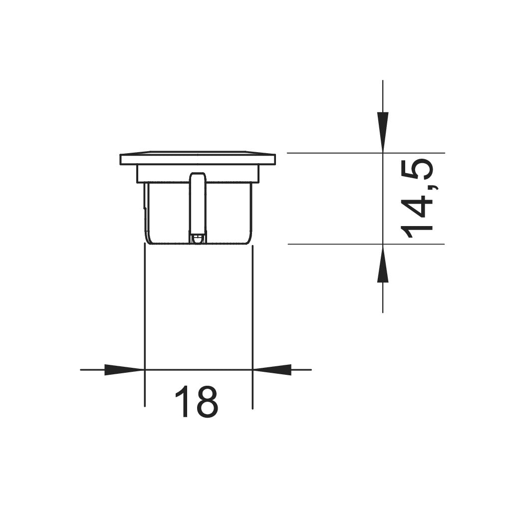 Mono Mini Spot Alu 1W