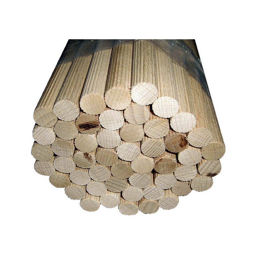 Dowel rod grooved