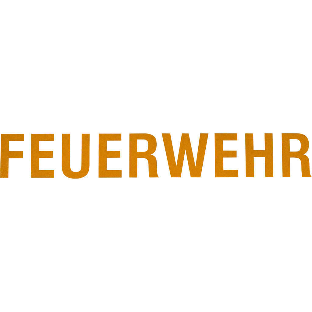 Schriftzug "FEUERWEHR" für HEROS Titan Feuerwehrhelme