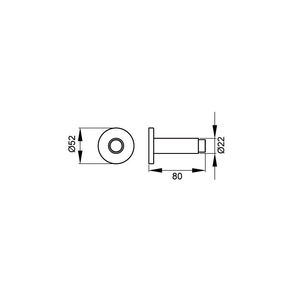 Wall doorstop EZ 210