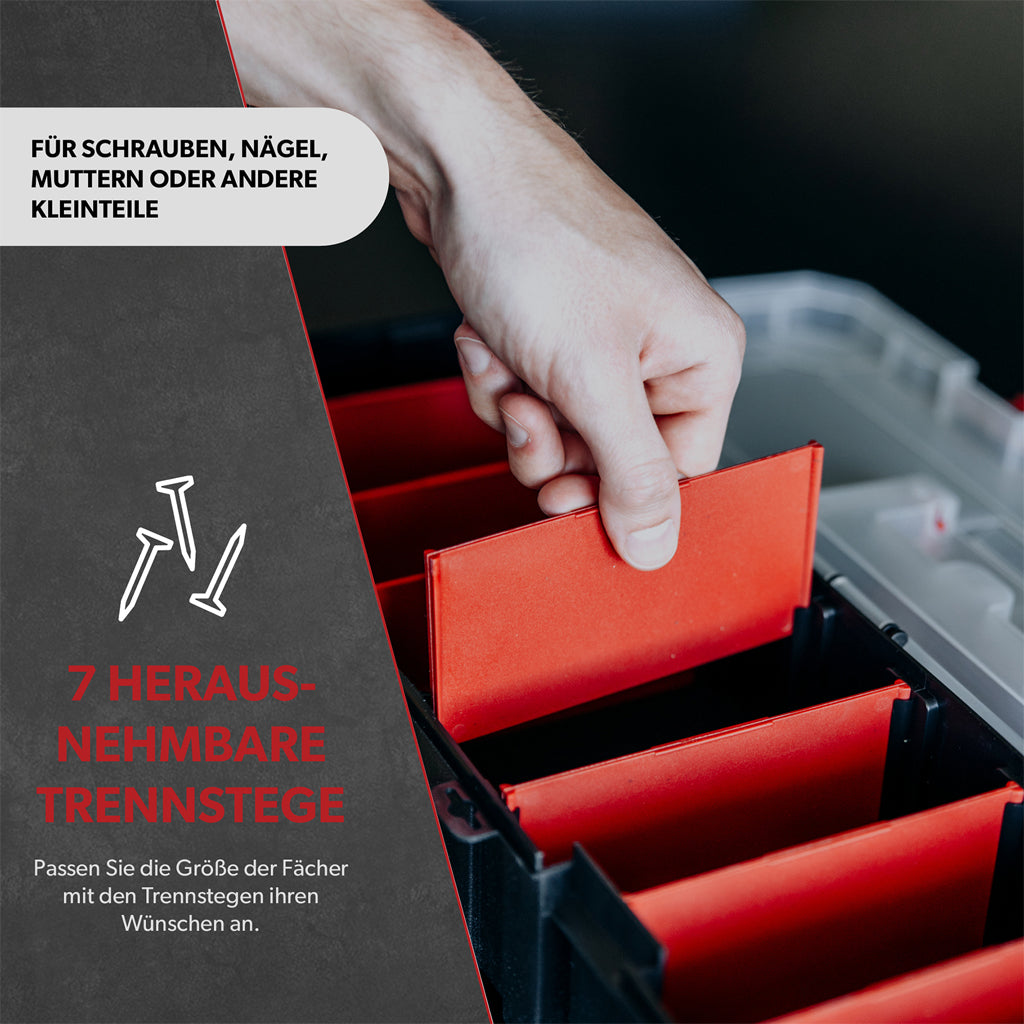 Siwitec assortment box / 8 compartments and 7 dividers