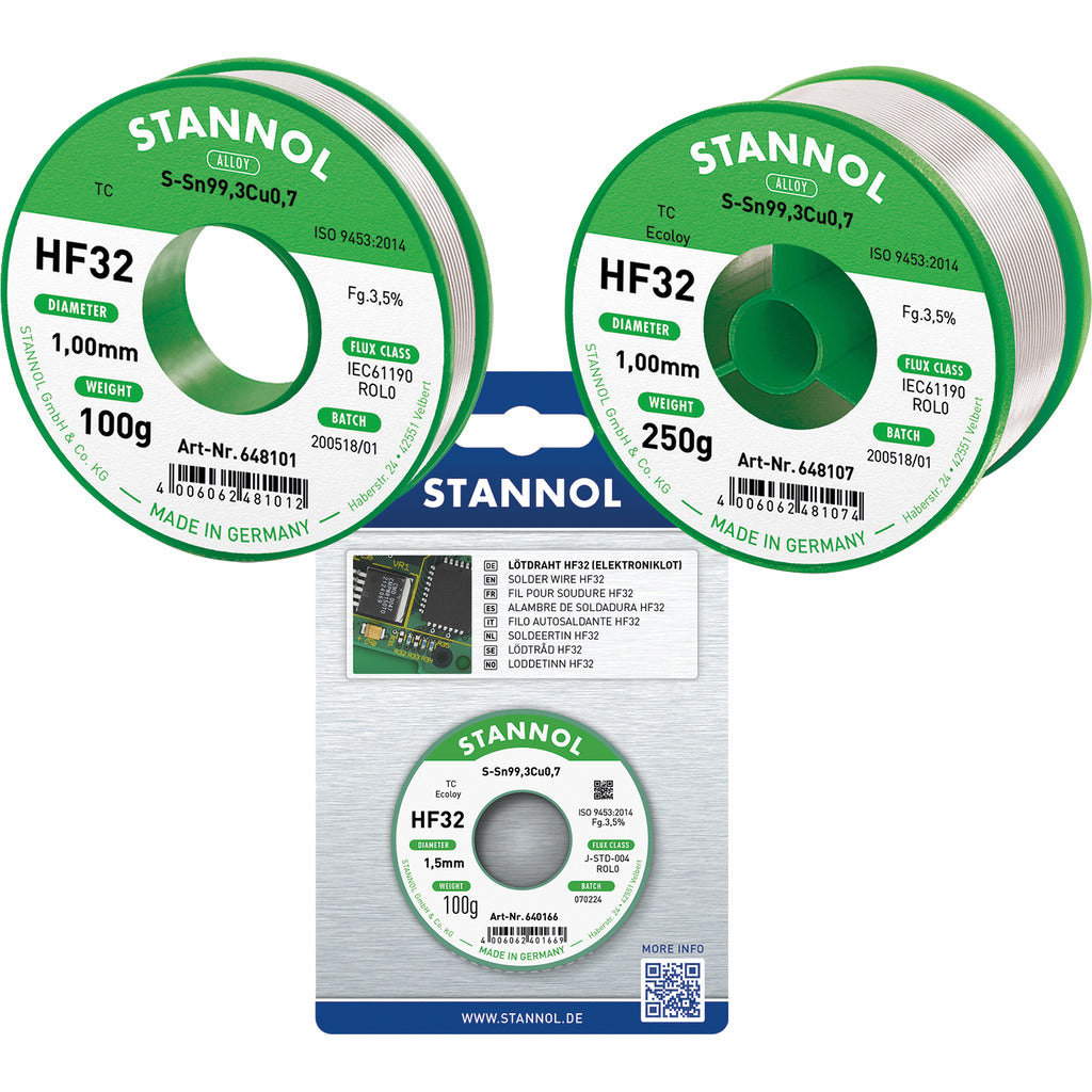Filo per saldatura HF32 / senza piombo