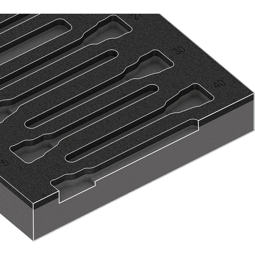 Set di bussole Zyklop B da 3/8" 1 9723 / 22 pezzi / con inserto in schiuma