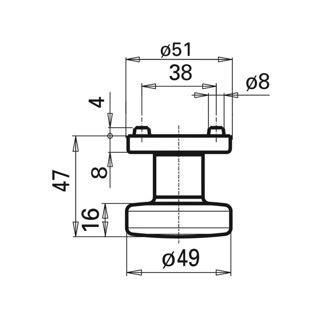 Knopf-Rundrosette WG4 3254L/7048U FH