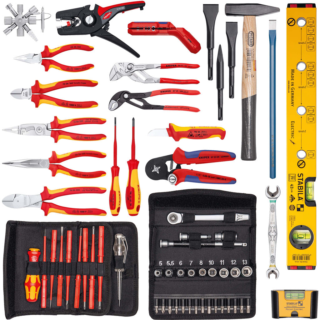 Knipex tool case "Robust45 Move" electric / 63 pieces