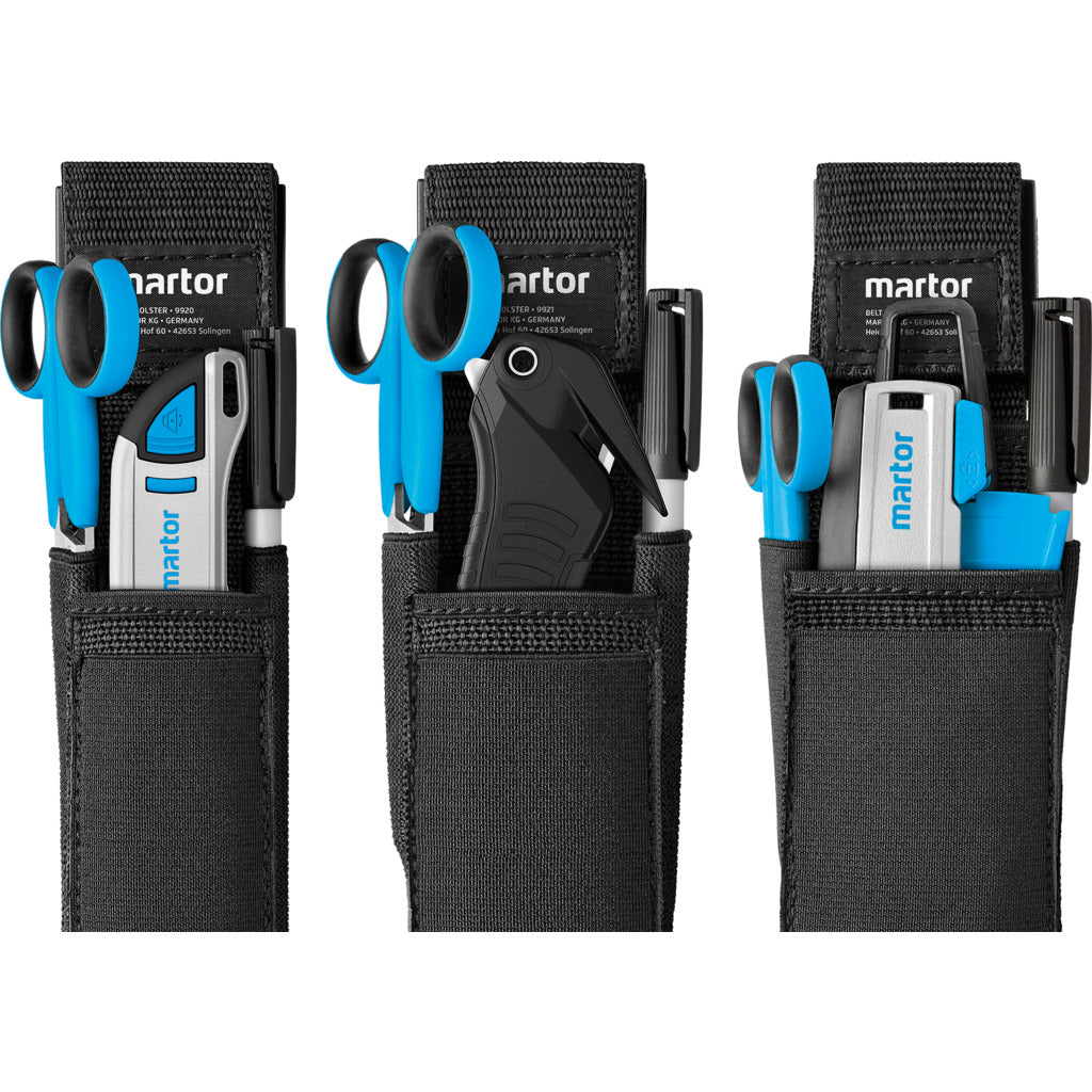 Safety knife belt pouch