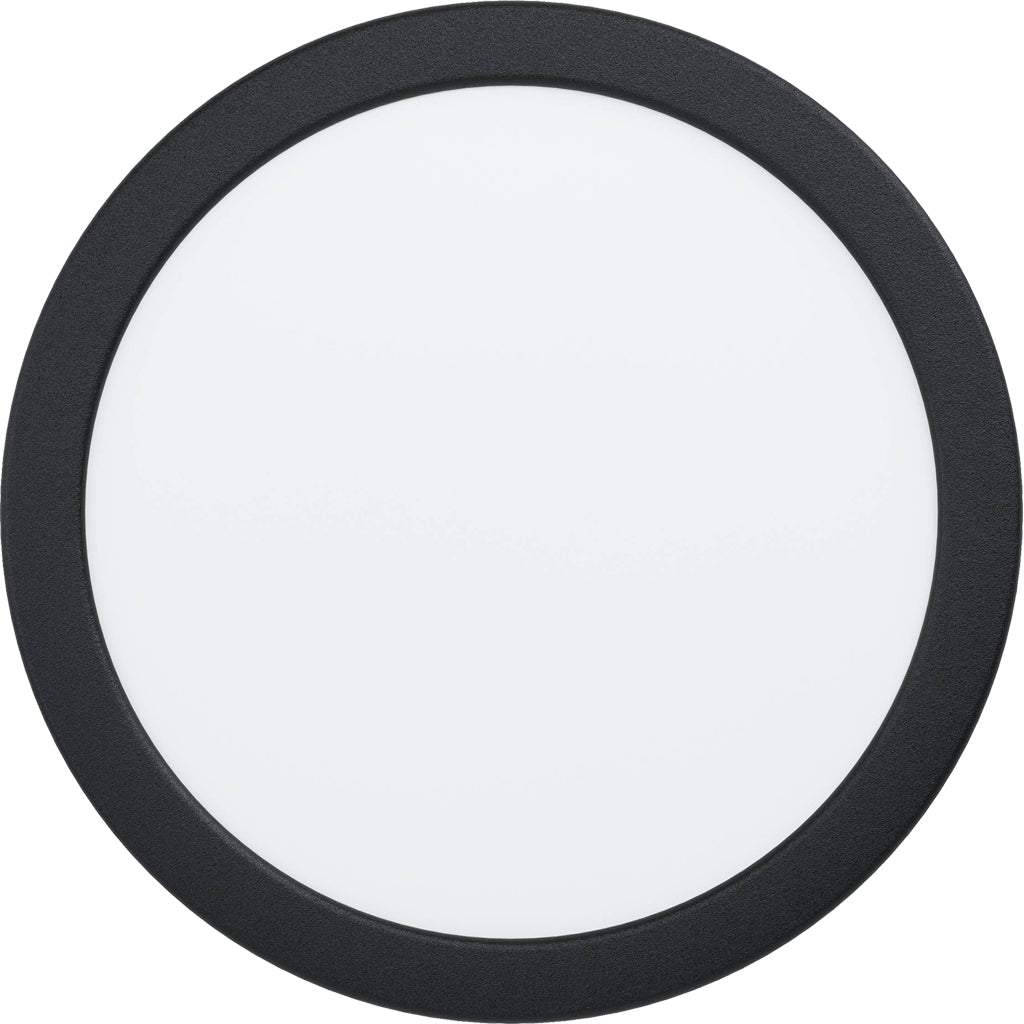 Eglo surface-mounted light FUEVA 5, dimmable / black, round