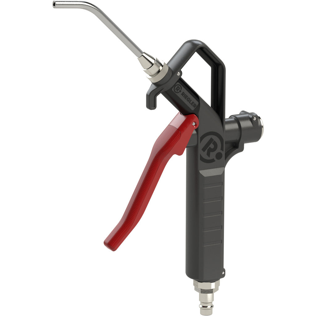 Pistola di soffiaggio con ugello a stelo, collegabile dal basso