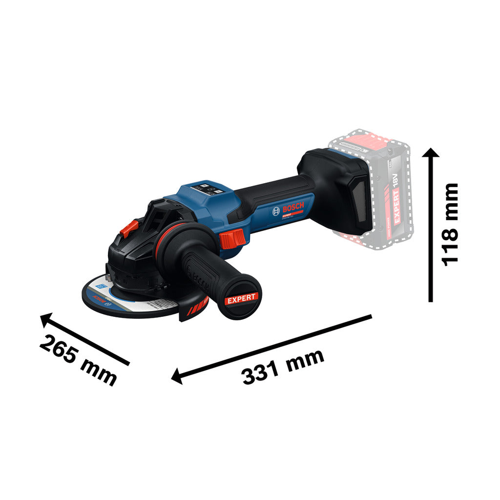 Akku-Winkelschleifer EXWS18V-15S