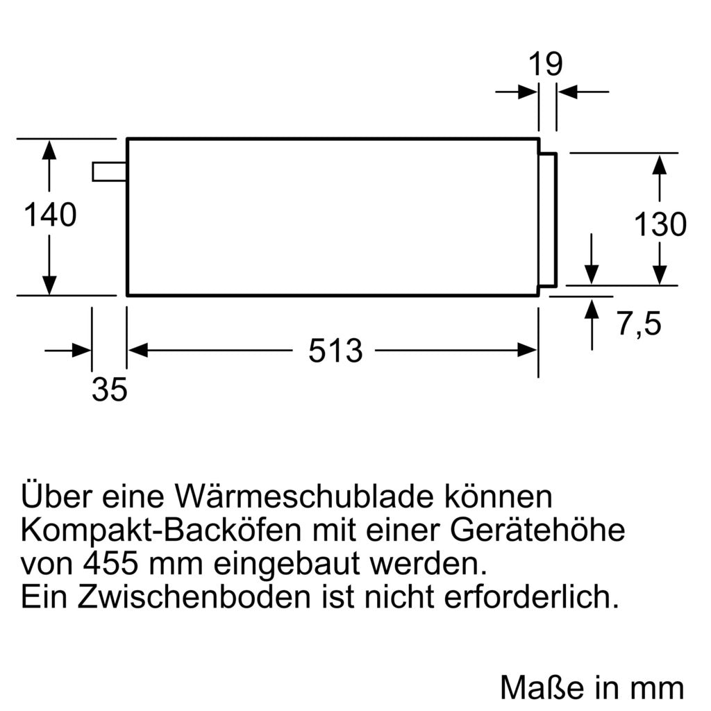 Wärmeschublade iQ700 BI630CNS1 / Ausstellungsgerät