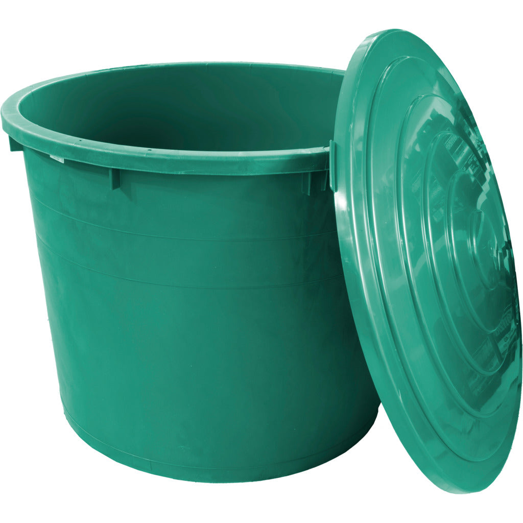 Regentonne mit Deckel und Auslaufhahn