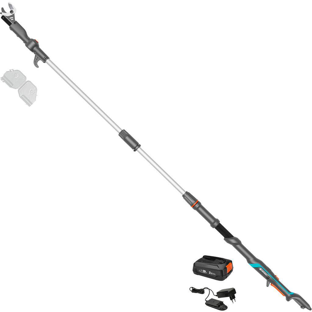 Forbici telescopiche a batteria Gardena HighCut 250/18V P4A / Pronte all'uso / Set